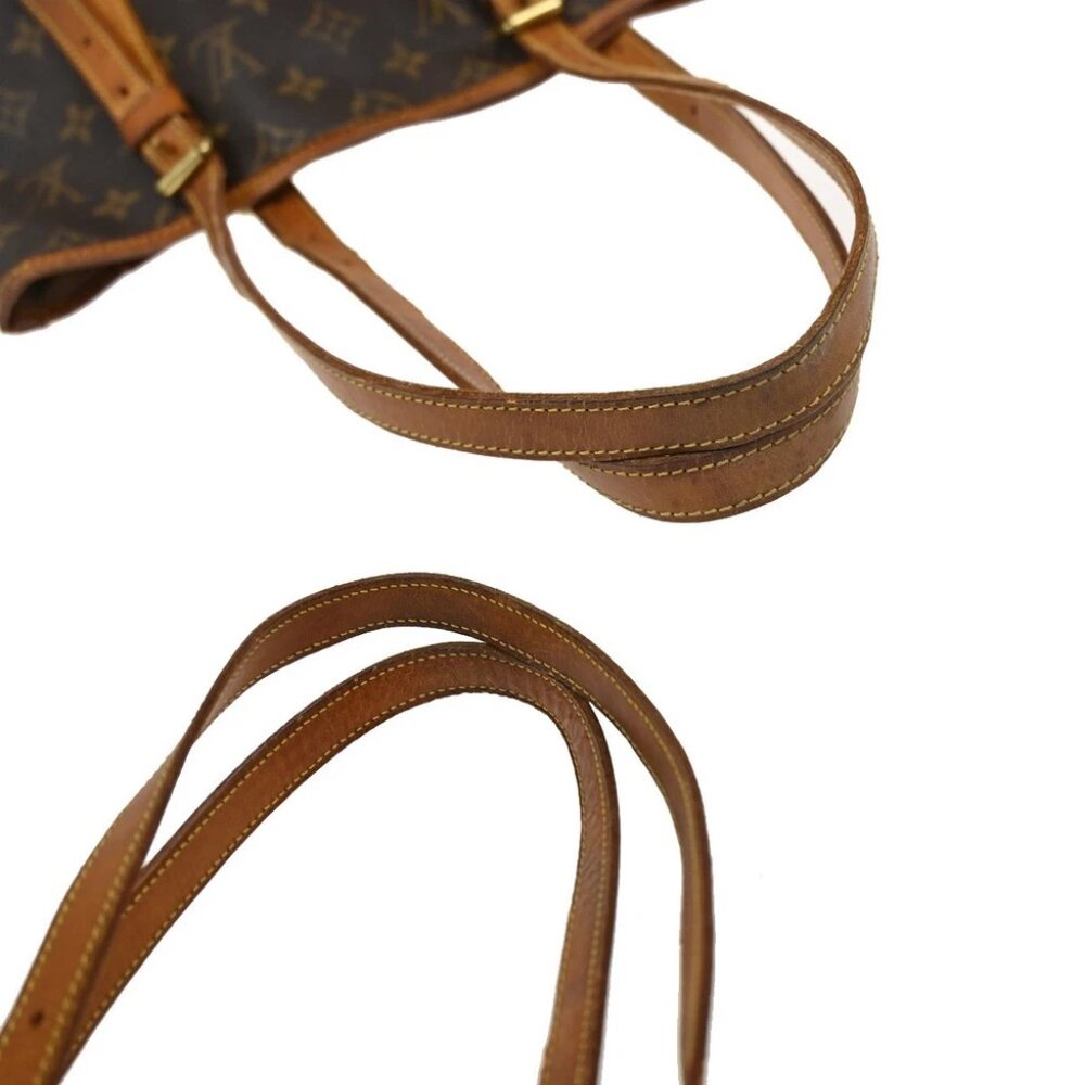 LOUIS VUITTON BUCKET GM Shoulder Tote Bag Monogram Leather Brown - Picture 5 of 13
